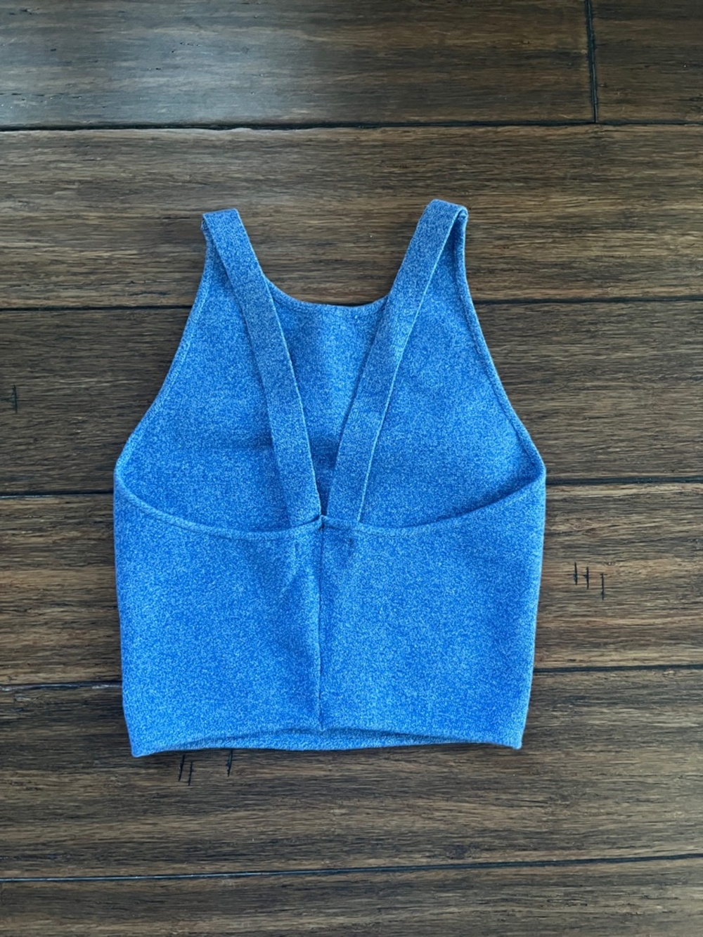 NEW American Apparel Blue Crop Tank Top / Bralette - Picture 2 of 2